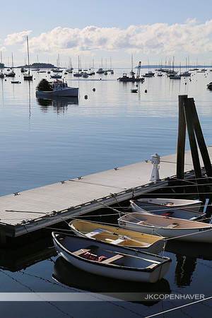 Maine Rockport Boatdock Reflection - Good