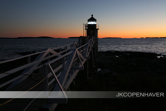 Maine Marshall Point Lighthouse Night