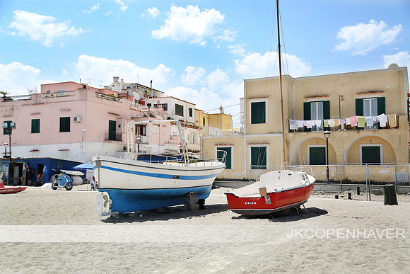 Italy Ischia Beach Boats