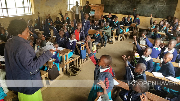 JKC LPS Classroom Kids Hands Raised
