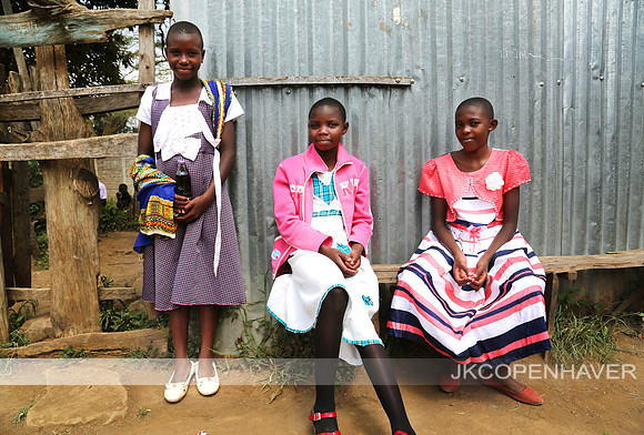 Narok Church 3 Girls on Wall