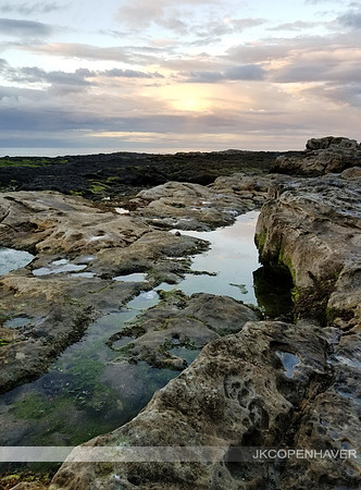 Scotland Chariots StAnd Rocky Shore Sunset