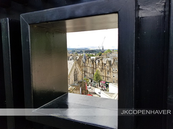Scotland Edinburgh Skyline thru Square