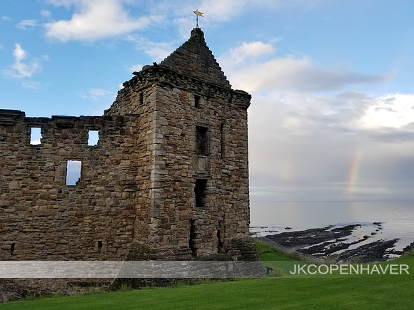 Scotland Ocean Castle Rainbow