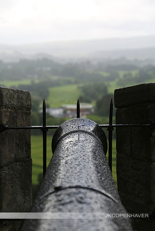 Scotland Wet Canon from Castle