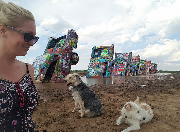 Julie and Pups Cadillac 72dpi