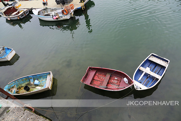 England Rowboats in Harbor