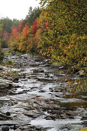 East NH River Rocks Upstream
