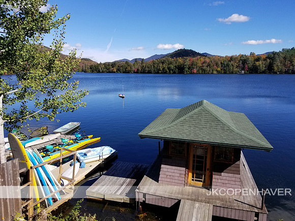 East NY ADK Lake Boathouse View