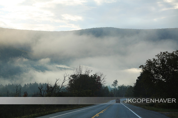 East Vermont Fog Road Truck