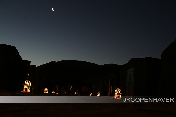 Moonlit Sahara Camp