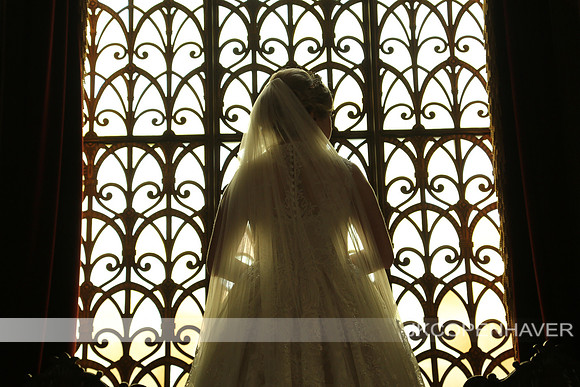 Silhouetted Bride