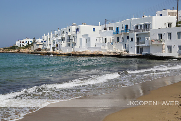 Greek Town Naxos on Shore