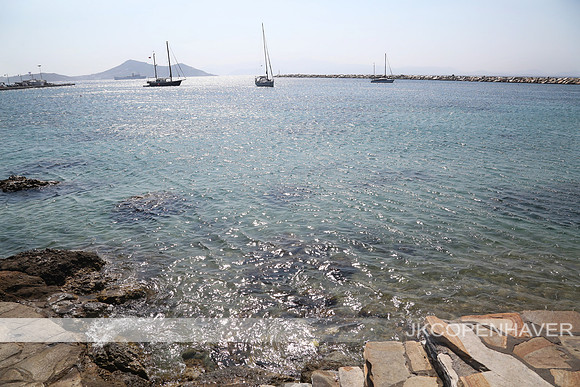 Naxos Water w Sailboats in Distance