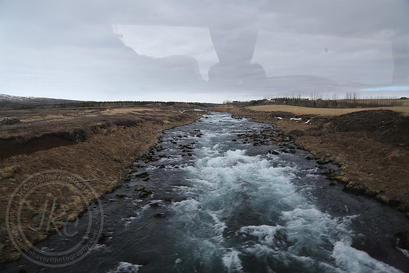 iceland out the windown river