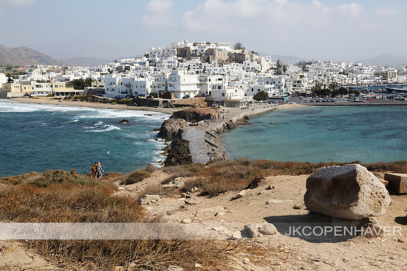 Naxos Greece from across Walkway